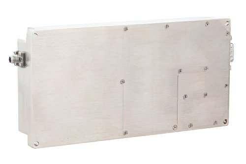 50 dB Gain, 43 dBm P1dB High Power GaN Amplifier at 100 Watt Psat Operating from 500 MHz to 2.5 GHz with SMA