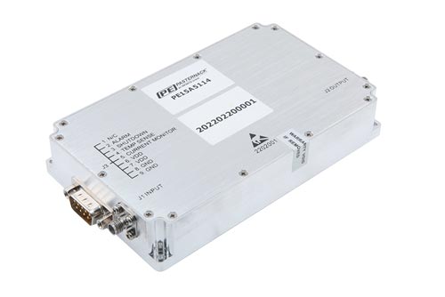 46 dB Gain, 20 Watt Psat, 0.7 GHz to 2.7 GHz, High Power GaN Amplifier, Class AB, SMA