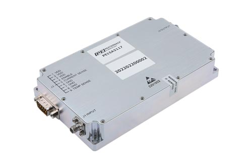 43 dB Gain, 20 Watt Psat, 0.7 GHz to 4 GHz, High Power GaN Amplifier, Class AB, SMA