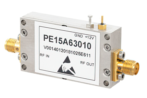 0.8 dB NF Input Protected Low Noise Amplifier, Operating from 3.1 GHz to 3.5 GHz with 28 dB Gain, 8 dBm P1dB and SMA
