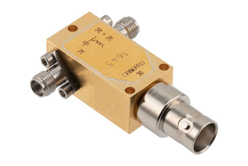 12 KHz to 40 GHz, 2.92mm Broadband Bias Tee, Rated 150 mA and 16 Volts, DC BNC Connector