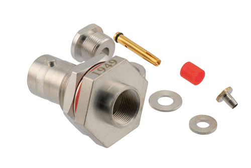 BNC Female Bulkhead Mount Hermetically Sealed Connector Clamp/Solder Attachment for RG174, RG188, RG316, RG316-FEP, RG316-LSFH