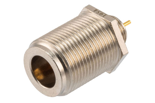 N Female Bulkhead Mount Hermetically Sealed Connector Solder Attachment Terminal