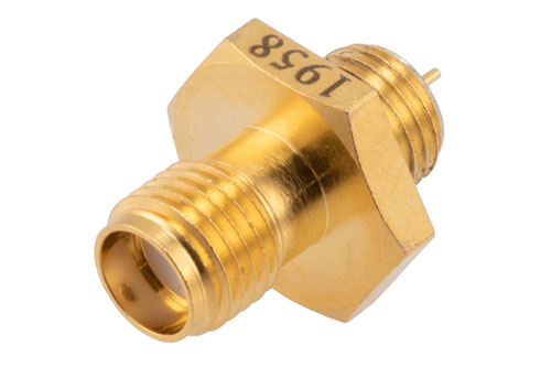 SMA Female Hermetically Sealed Connector Solder Attachment Terminal