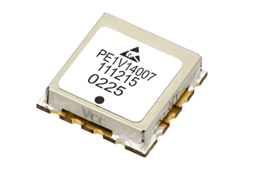 Surface Mount (SMT) Voltage Controlled Oscillator (VCO) From 2.1 GHz to 2.3 GHz, Phase Noise of -101 dBc/Hz and 0.5 inch Package