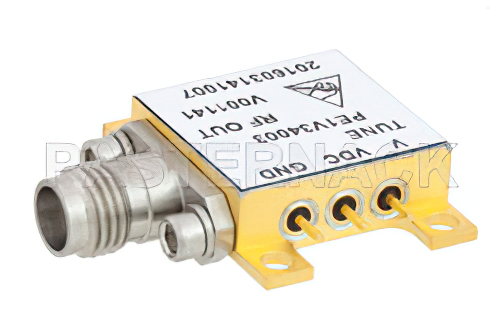 Voltage Controlled Oscillator (VCO) 38.4 GHz to 43.2 GHz, Phase Noise of -98 dBc/Hz, Hi-REL Hermetic and 2.4mm