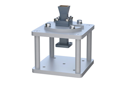 WR-34 Waveguide Antenna, 22 GHz to 33 Ghz Frequency Range, 10 dBi Gain, UG-1530/U Flange, Integrated Cage-Style Mount