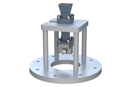 WR-42 Standard Gain Horn with 10 dBi gain, 2.92mm Female connector, Integrated Cage-Style Mount