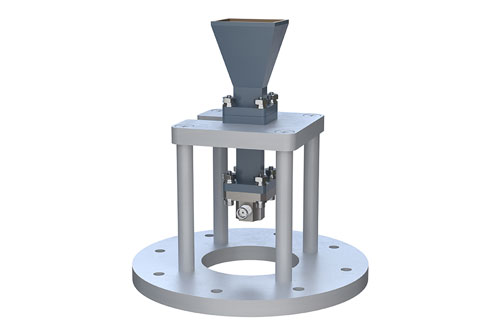 WR-42 Standard Gain Horn with 15 dBi gain, SMA Female connector, Integrated Cage-Style Mount