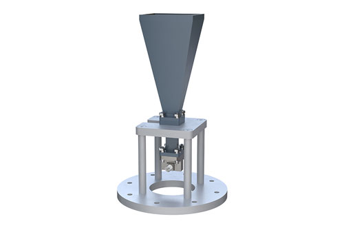 WR-42 Standard Gain Horn with 20 dBi gain, 2.92mm Female connector, Integrated Cage-Style Mount