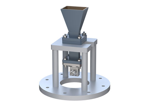 WR-51 Standard Gain Horn with 15 dBi gain, SMA Female Connector, Integrated Cage-Style Mount