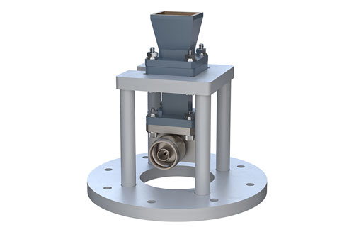 WR-62 Standard Gain Horn with 10 dBi gain, N Male connector, Integrated Cage-Style Mount