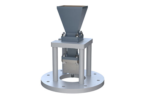 WR-62 Standard Gain Horn with 15 dBi gain, End Launch SMA Female connector, Integrated Cage-Style Mount