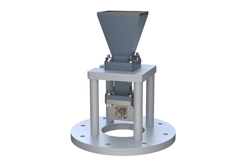 WR-62 Standard Gain Horn with 15 dBi gain, SMA Male connector, Integrated Cage-Style Mount