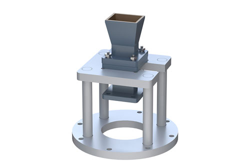 WR-75 Waveguide Antenna, 10 GHz to 15 GHz Frequency Range, 10 dBi Gain, Integrated Cage-Style Mount