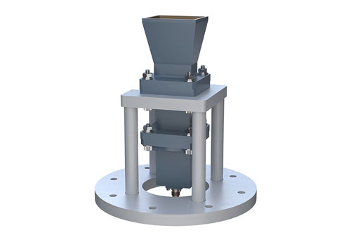 WR-90 Standard Gain Horn with 10 dBi gain, End Launch SMA Female connector, Integrated Cage-Style Mount