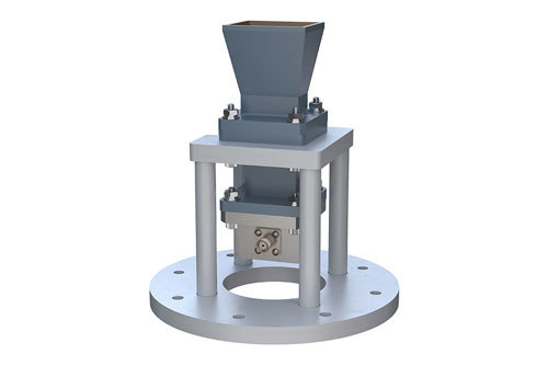 WR-90 Standard Gain Horn with 10 dBi gain, SMA Female connector, Integrated Cage-Style Mount