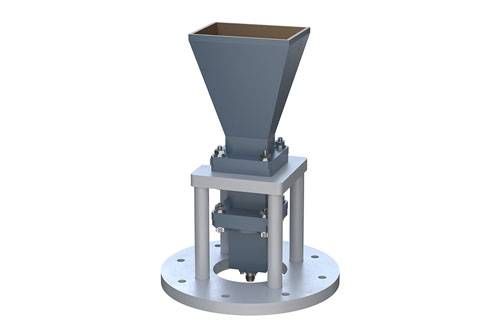 WR-90 Standard Gain Horn with 15 dBi gain, End Launch SMA Female connector, Integrated Cage-Style Mount