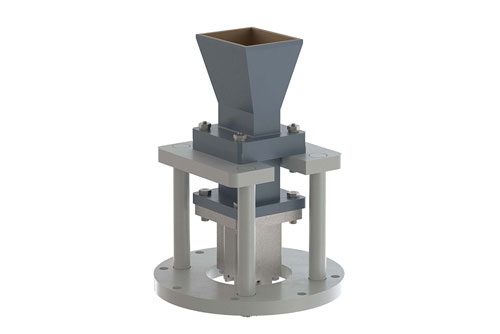 WR-112 Standard Gain Horn with 10 dBi gain, End Launch N Female Connector, Integrated Cage-Style Mount