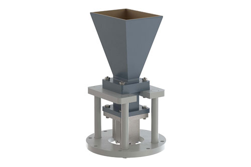 WR-112 Standard Gain Horn with 15 dBi gain, End Launch N Female Connector, Integrated Cage-Style Mount