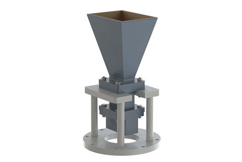 WR-112 Standard Gain Horn with 15 dBi gain, End Launch SMA Female Connector, Integrated Cage-Style Mount