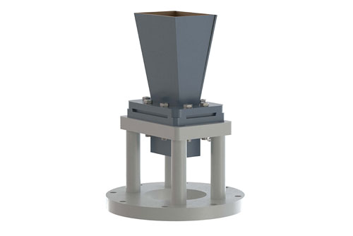 WR-137 Standard Gain Horn with 10 dBi gain, N Female Connector, Integrated Cage-Style Mount