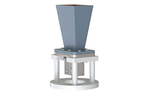 WR-159 Standard Gain Horn with 10 dBi gain, SMA Female Connector, Integrated Cage-Style Mount