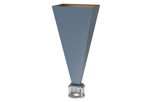 WR-229 Standard Gain Horn with 20 dBi gain, SMA Female Connector, Integrated Cage-Style Mount