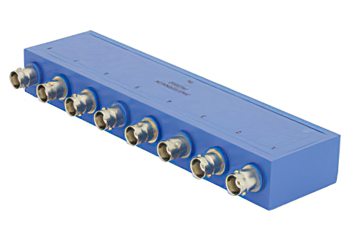 8 Way BNC Power Divider From 2 MHz to 500 MHz Rated at 1 Watt