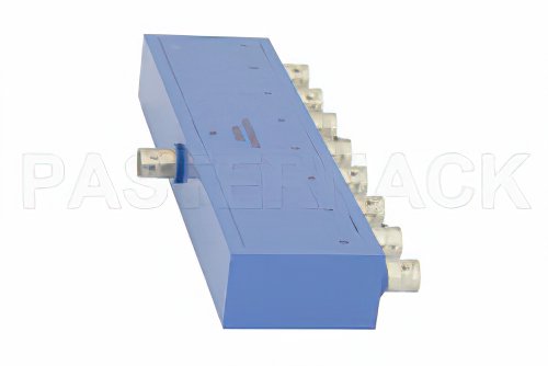 8 Way BNC Power Divider From 2 MHz to 500 MHz Rated at 1 Watt