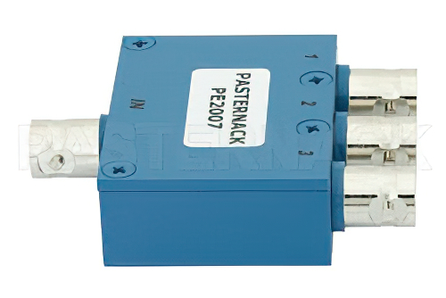3 Way BNC Wilkinson Power Divider From 2 MHz to 200 MHz Rated at 1