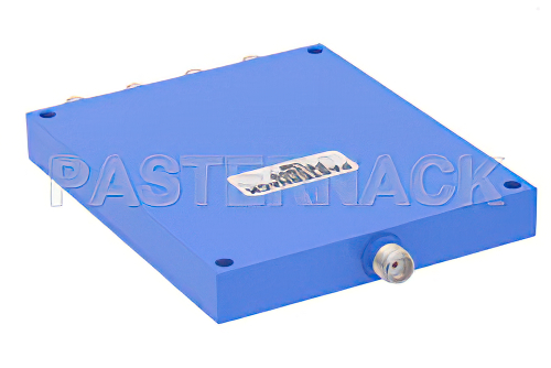 4 Way SMA Wilkinson Power Divider From 500 MHz to 1,000 MHz Rated at 30 Watts