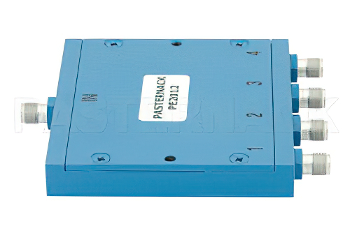 4 Way SMA Wilkinson Power Divider From 1 GHz to 2 GHz Rated at 10 Watts