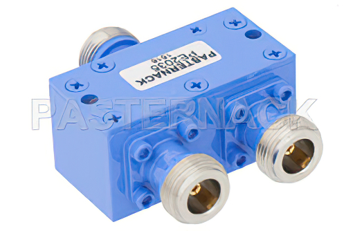 2 Way N Wilkinson Power Divider From 4 GHz to 8 GHz Rated at 30 Watts