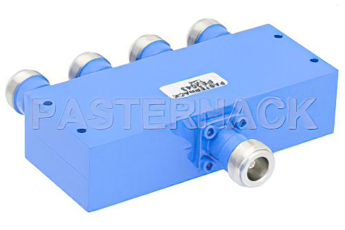 50 Ohm 4 Way N Power Divider From 12 GHz to 18 GHz Rated at 30 Watts