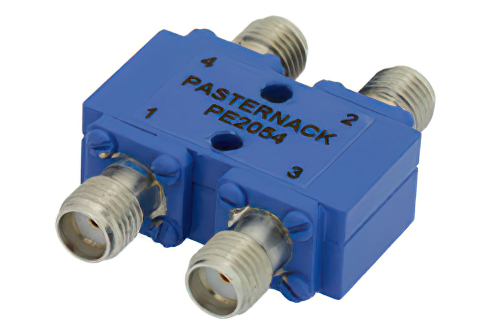 90 Degree SMA Hybrid Coupler From 4 GHz to 8 GHz Rated to 100 Watts