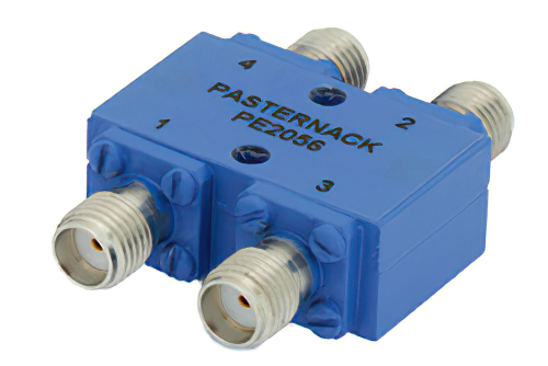 90 Degree SMA Hybrid Coupler From 7.5 GHz to 16 GHz Rated to 40 Watts