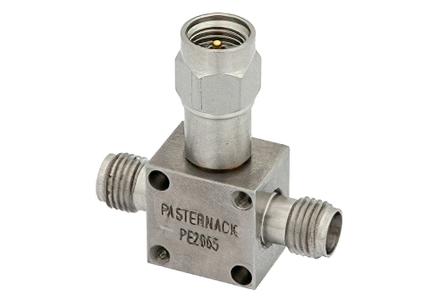 2 Way 2.92mm Resistive Power Divider From DC to 26.5 GHz Rated at 1 Watt