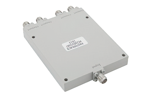 4 Way SMA Power Divider from 2 GHz to 26.5 GHz Rated at 20 Watts