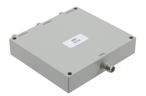 3 Way SMA Power Divider From 0.8 GHz to 2.5 GHz Rated at 30 Watts