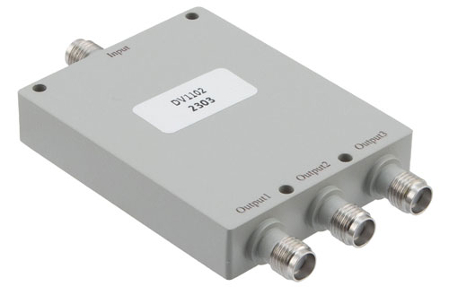 3 Way SMA Power Divider From 1 GHz to 2 GHz Rated at 30 Watts