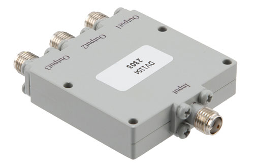 3 Way SMA Power Divider From 6 GHz to 18 GHz Rated at 30 Watts