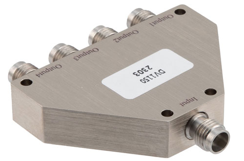 4 Way 2.4mm Power Divider to 50 GHz Rated at 1 Watt