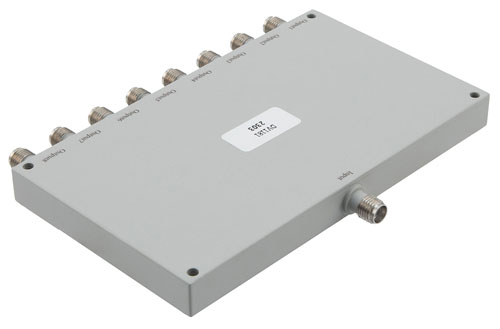 8 Way SMA Power Divider From 1 GHz to 2 GHz Rated at 30 Watts