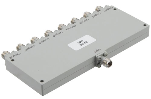 8 Way 2.92mm Power Divider From 18 GHz to 40 GHz Rated at 20 Watts