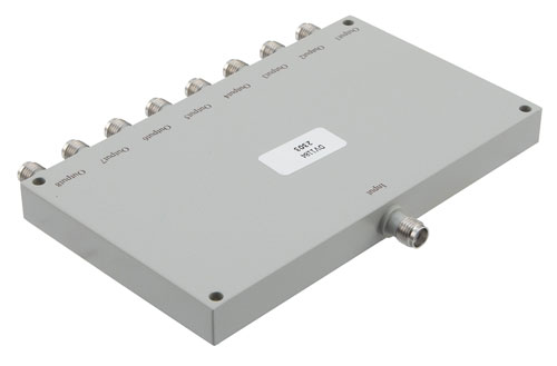 8 Way SMA Power Divider From 2 GHz to 4 GHz Rated at 30 Watts