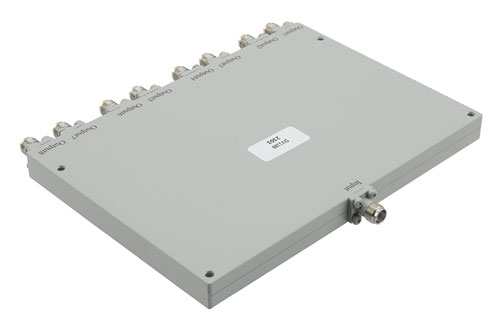 8 Way SMA Power Divider From 2 GHz to 26.5 GHz Rated at 20 Watts