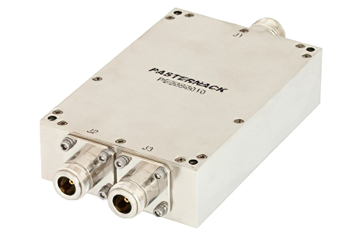2 Way Broadband Combiner from 800 MHz to 2.5 GHz Type N