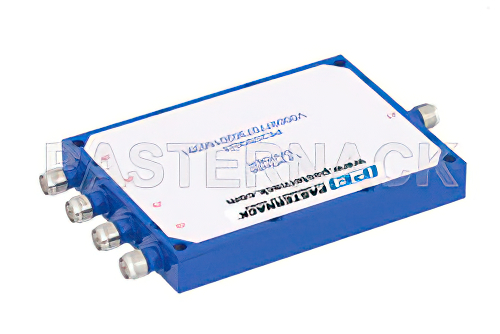 4 Way SMA Power Divider From 500 MHz to 2 GHz Rated at 30 Watts