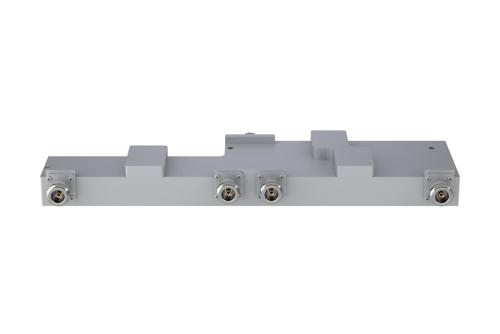 4 Way Broadband Combiner N Female Input and Output from 600 MHz to 6 GHz rated 400 Watts